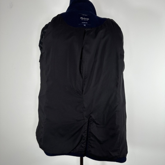 Madewell Double Breasted Wool Blend Peacoat Navy Women's XS Pockets Epithets - Picture 12 of 15